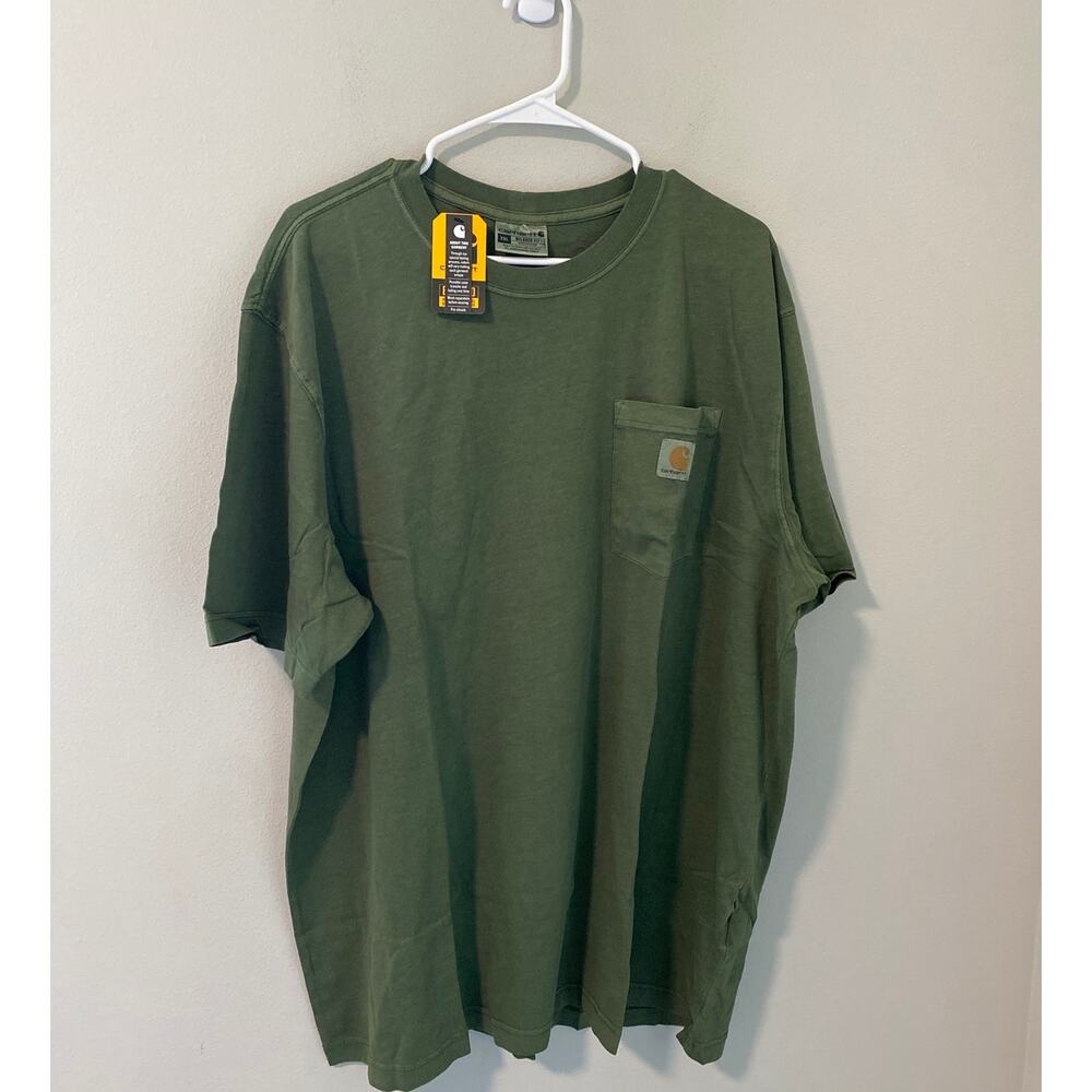 NWT Carhartt Relaxed Fit Lightweight Short Sleeve T-Shirt Green 2XL